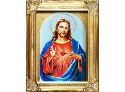 Religion Jesus Christus Handarbeit Ölbild Bild Ölbilder Rahmen Bilder G04288