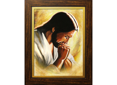 Religion Jesus Christus Handarbeit Ölbild Bild Ölbilder Rahmen Bilder G94121
