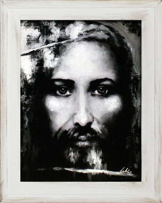 Religion Jesus Christus Handarbeit Ölbild Bild Ölbilder Rahmen Bilder G93221