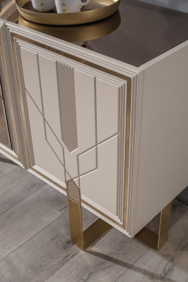 Kommode mit Spiegel Anrichte Sideboards Holz Schrank Möbel Kommoden Neu