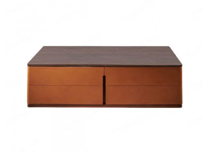 Wohnzimmer Couchtisch Orange Luxus Material Holz Stil Moderne Tische