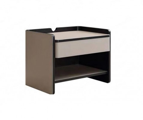 Schlafzimmer Nachttisch Modern Holz beige Luxus Beistelltische Möbel