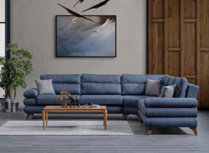  Designer Modernes Sofa Ecksofa Textil Wohnzimmermöbel Sofa L-Form Neu