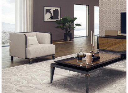 Neu Modern Möbel Wohnzimmer Sessel Designer Einrichtung Weiß Polstersitz