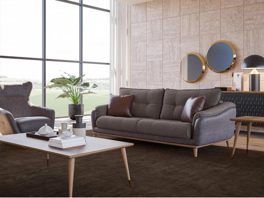 Wohnzimmer Sofa Couch Dreisitzer Modern Polstermöbel Textil Designer Einrichtung