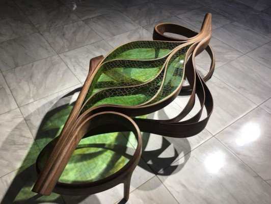 Moderne Couchtisch Epoxidharz Kaffeetisch Tische Holz Beistelltisch