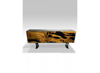 Sideboard Kommode Epoxidharz Braun Wohnzimmer Holz Kommoden Anrichte