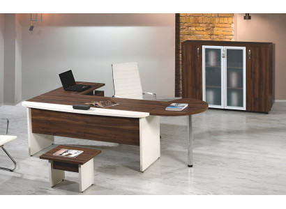 Gruppe Büro Eckbürotisch Arbeitszimmermöbel Schrank 3tlg Holz Braun