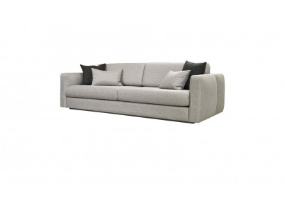 Couch Polstersofa Dreisitzer Sofa 3 Sitzer Grau Stoff Stoffsofa Design