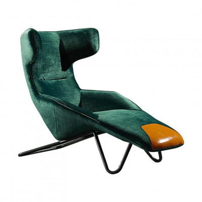 Luxus Grüner Sessel 1-Sitzer Wohnzimmer Polster Sitzmöbel Polstersessel