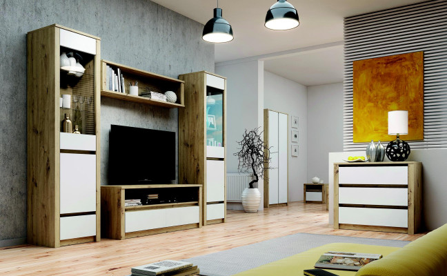 Wohnzimmer Regal Holz Luxus Möbel Designer Sideboard Anrichte Board Schrank Neu