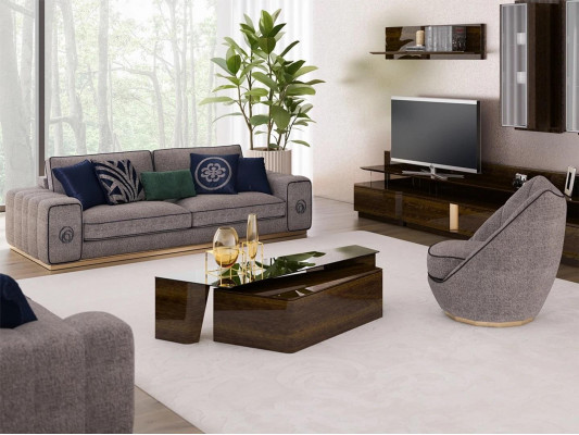 Sofagarnitur Wohnzimmer Komplett 5tlg Sofas Couchen Modern Sessel mit Couchtisch