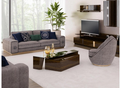 Sofagarnitur Wohnzimmer Komplett 5tlg Sofas Couchen Modern Sessel mit Couchtisch