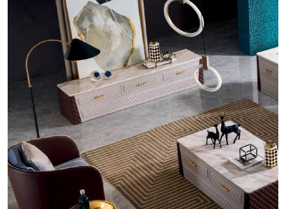 Designer Deko Kommode Anrichte Side Low Board Schrank Wohn Zimmer Regal