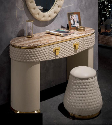 Edler Designer Deko Hocker Beistell Pufa Fußhocker Wohnzimmer Schlafzimmer