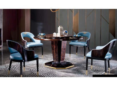 Ess Stuhl Zimmer Set Sitz Garnitur 4x Stühle Modern Polster Lehn Design