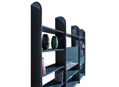 Bücher Schrank Regal Doppel Trennwand Arbeitszimmer Wohnzimmer Italien Möbel