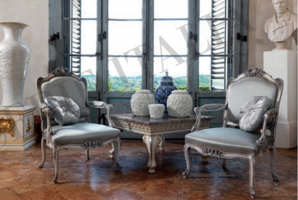 Stuhl Design Massivholz Armlehnen Luxus Sessel Esszimmer Wohnzimmer Büro Möbel