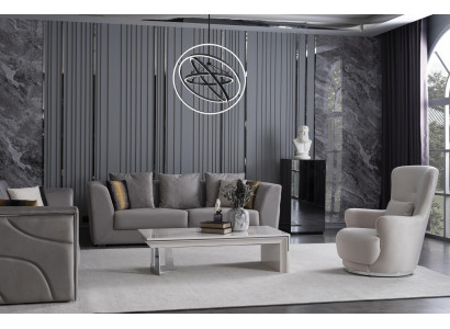Villa Möbel Einrichtung Europäische Möbel Wohnzimmer Set Sofagarnitur 3tlg.