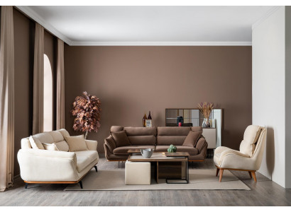 Sofagarnitur 331 Sitzer Couchtisch Set Design Polster Couchen Moderne 4tlg