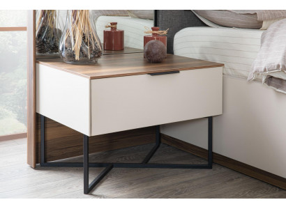 Nachttische Weiß Modern Design Möbel Luxus Elegantes Schön Schlafzimmer