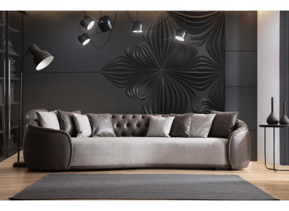 Luxus Bank Sofa Couch Wohnzimmer Kanzlei Möbel Textil Sofas 3 Sitzer