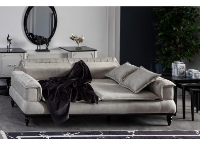 Chesterfield Luxus Sofa Couch xxl big sofas Dreisitzer Stoff 3 Sitzer Couchen