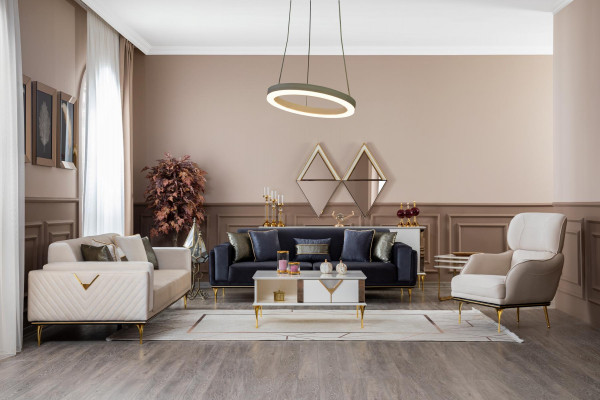 Italienische Stil Möbel Couch Luxus Sofa Dreisitzer Textil Couchen Stoff