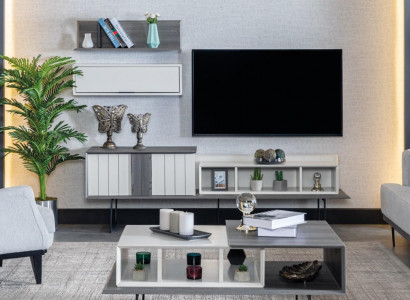 Wohnwand Schrank rtv sideboard Regal Wohnwände Wohnzimmer Anbauwand