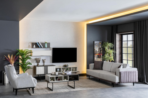 Wohnwand Schrank rtv sideboard Regal Wohnwände Wohnzimmer Anbauwand