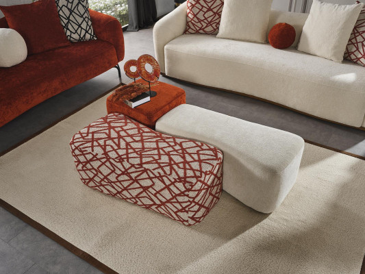 Sofa 4 Sitzer Couch Polster Design Textil Wohnzimmer Design Möbel