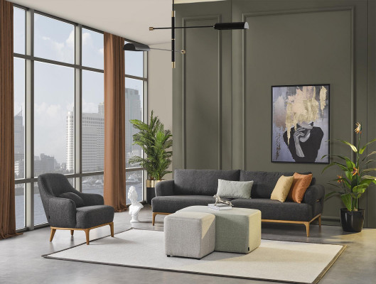 Sofa 4 Sitzer Luxus Design Couch Sofas Luxus Polster Möbel Modern 274cm