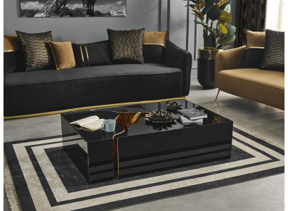 Couchtisch Design Möbel Luxus neu schwarz Modern Wohnzimmer Holz