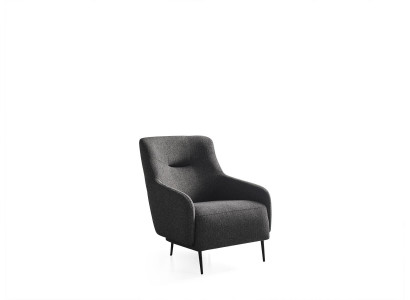 Wohnzimmer Sessel Modern Polster Design Textil Neu grau Luxus Lounge Club