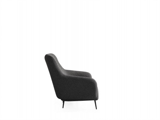 Wohnzimmer Sessel Modern Polster Design Textil Neu grau Luxus Lounge Club