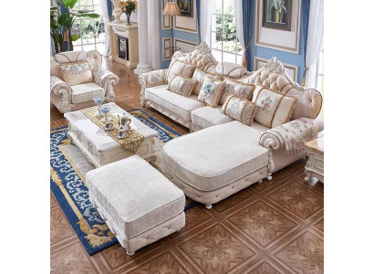 Klassische Eckcouch Ecksofa Eckgarnitur Wohnlandschaft Sofa Couch L Form