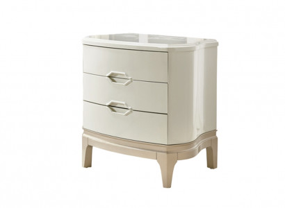 Modern Nachttisch Beistelltisch Weiß Design Nachtkommode Nachtkonsole