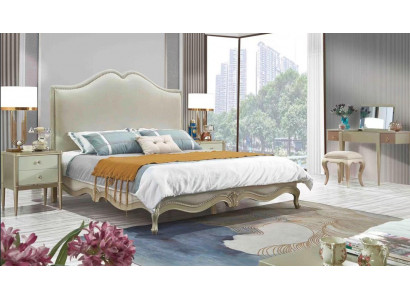 Bettrahmen Doppel Bettgestell Luxus Bett Holz Betten Beige Doppelbetten Hotel