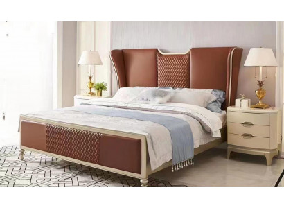 Luxus Bett Braun Betten Bettgestelle Doppel Modern Doppelbett Schlafzimmer Neu