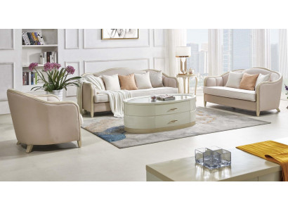 Klassische Sofagarnitur Couch Polster Möbel Designer Sofa Couchen