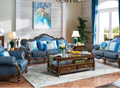 Ledersofa Sofagarnitur 3+2+1 Sitzer Set Garnitur Couch Sofa Couchen