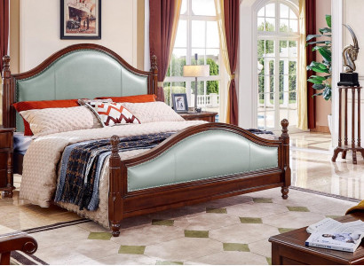 Bett Doppelbett Holzbett Möbel Massivholz Schlafzimmer Holz Betten