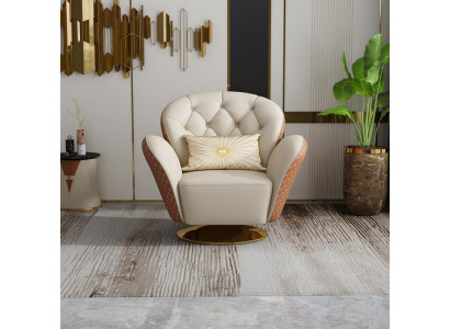 Drehbarer Chesterfield Sessel Lehnstuhl Stühle Polster Möbel Einsitzer