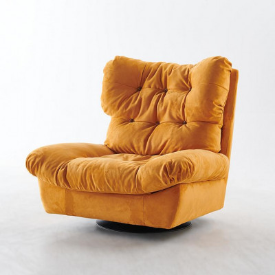 Fernsehsessel Drehbarer Sessel Einsitzer Relax Couch Möbel Textil Stoff