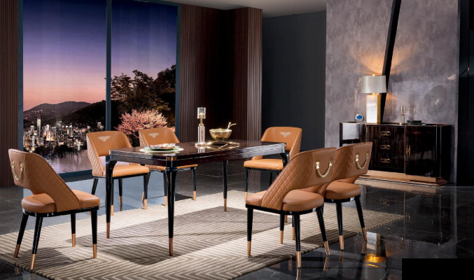Esszimmer Holz Tische Essgruppe Set Stuhl Gruppe Neu Tisch Design