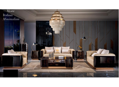 Exklusive Sofagarnitur 3+2 Sitzer Set Design Polstersofas Deko Couchen Ledersofa Set