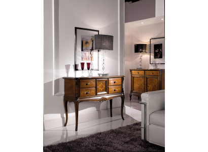 Anrichte Kommode Holz Italienische Möbel Schrank Konsolen Kommoden Konsole Neu