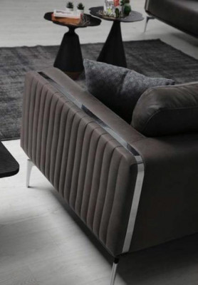 Luxus Sofagarnitur Sofa Garnitur Sofas 3+1 Sitzer Sessel Modern Polyester Neu