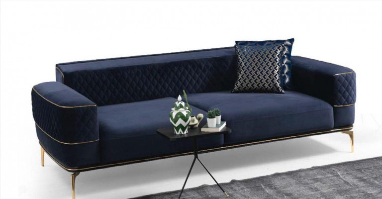 Sofagarnitur Sofa Luxus Sessel Sofas Dreisitzer 3+3+1 Sitzer Garnitur Modern