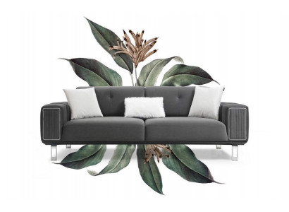 Luxus Sofa Design Dreisitzer Moderne Couch Grau Couchen Möbel Polster Loft Neu